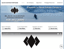 Tablet Screenshot of blackdiamondmortgage.com